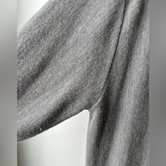 VTG Lacoste Gray Cardigan Sweater Men's Large 100% Orlon Acrylic USA MADE - Picture 6 of 13